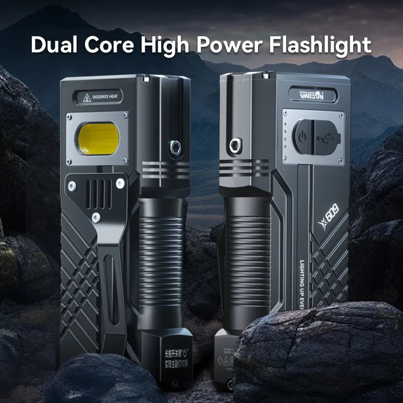 3000Lm Most Powerful LED Flashlight Rechargeable Torch Light Flashlight Tactical Lantern Long Shot Hand Lamp For Camping - Homevor