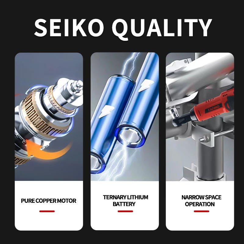 3/8 Rechargeable Electric , Ratchet Set, Angle Drill, Screwdriver To Remove Screw Nut, Automobile Maintenance Tool - Homevor
