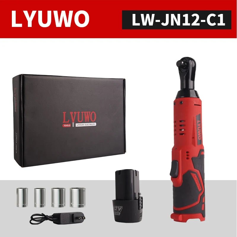 3/8 Rechargeable Electric , Ratchet Set, Angle Drill, Screwdriver To Remove Screw Nut, Automobile Maintenance Tool - Homevor