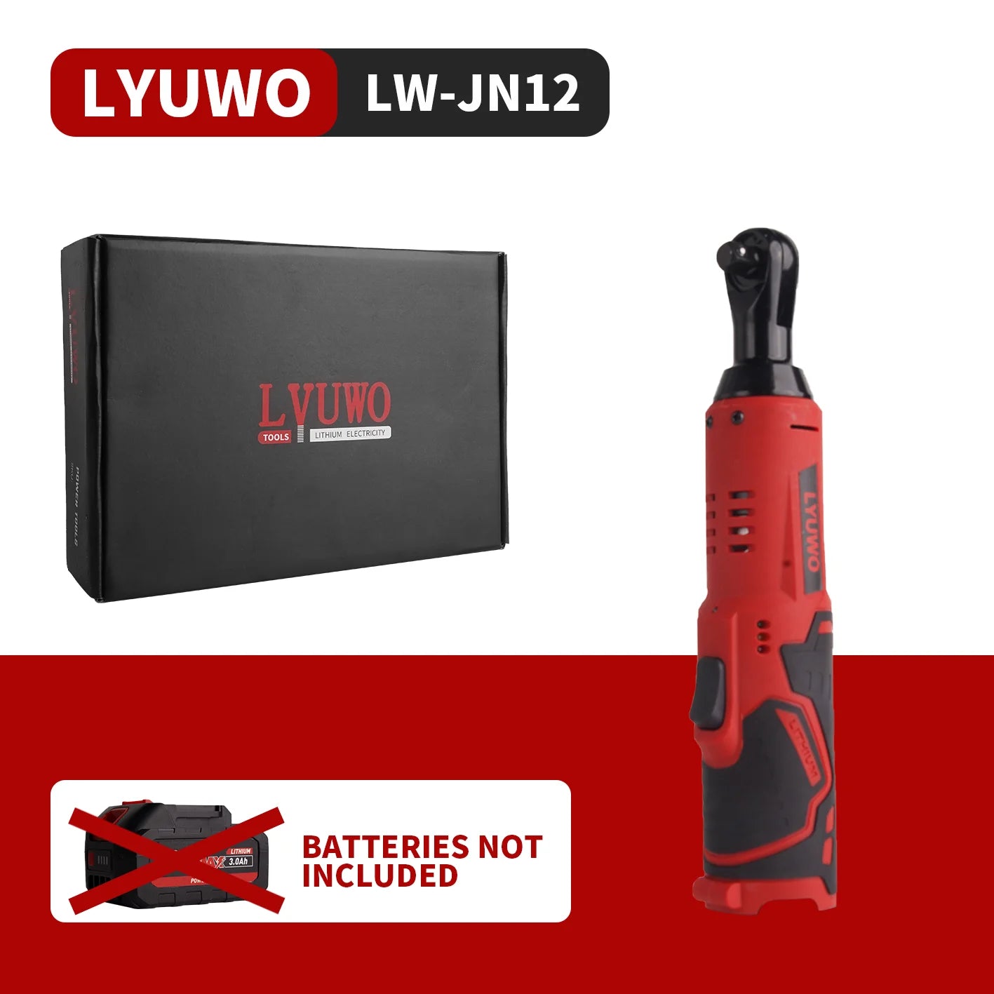 3/8 Rechargeable Electric , Ratchet Set, Angle Drill, Screwdriver To Remove Screw Nut, Automobile Maintenance Tool - Homevor