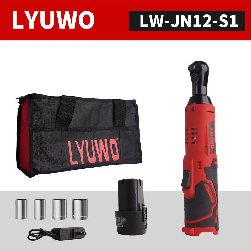 3/8 Rechargeable Electric , Ratchet Set, Angle Drill, Screwdriver To Remove Screw Nut, Automobile Maintenance Tool - Homevor