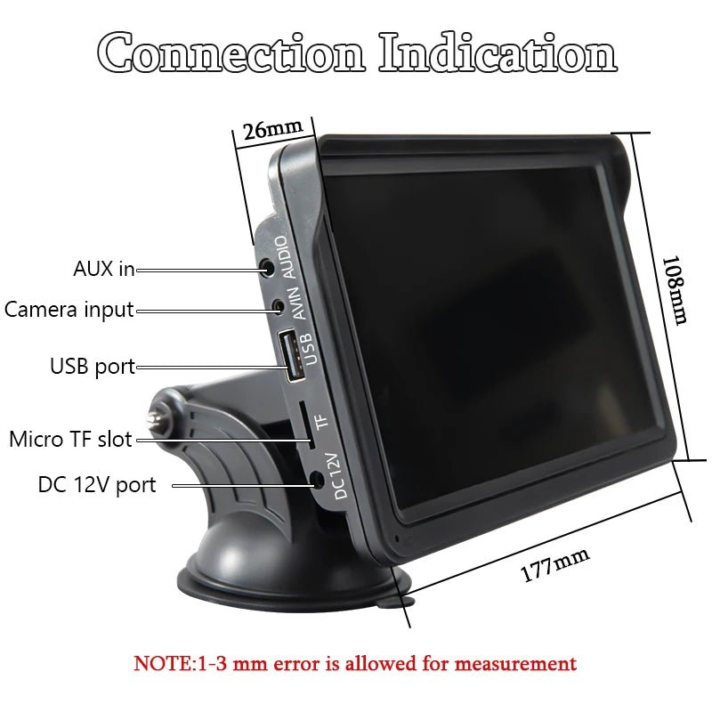 7 inch CarPlay Android Auto Car Radio Multimedia Video Player Portable Touch Screen With USB AUX For Rear View Camera - Homevor