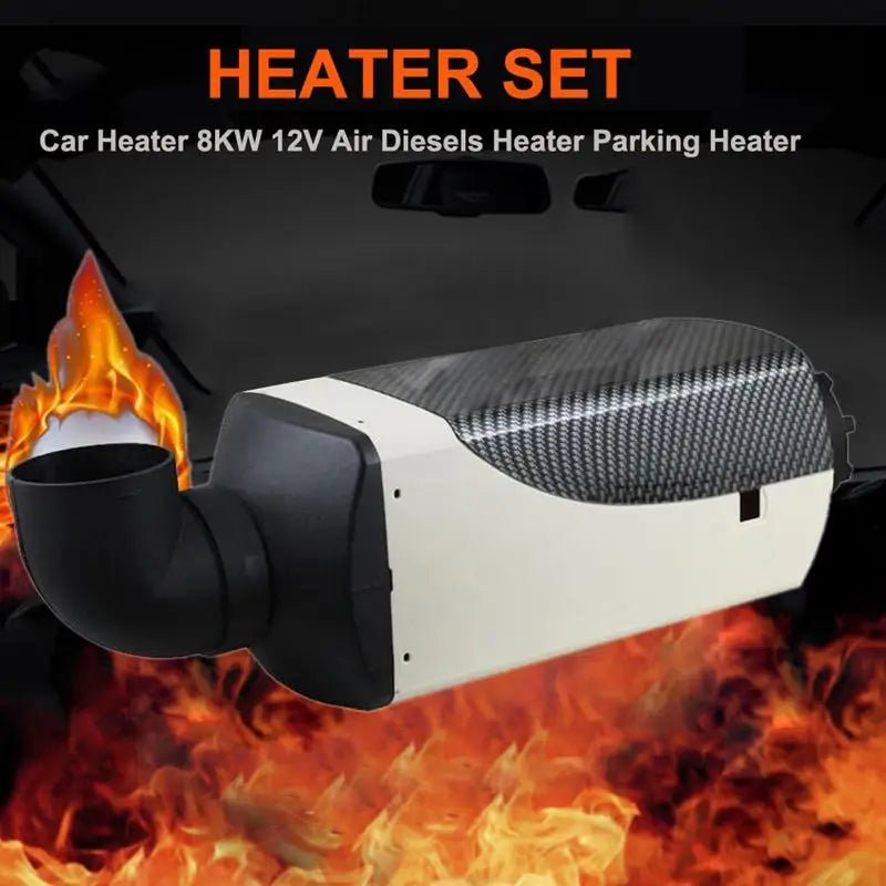 8KW Diesel Air Heater 9L Tank Diesel Heater 24V Diesel Parking Heater Muffler with LCD Thermostat and Remote Control for RV Bus Trailer Motor - home and Boats - Homevor