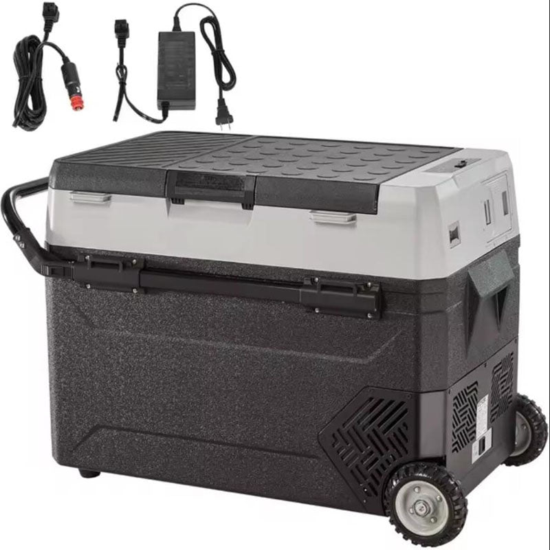 12 Volt Refrigerator 16 Qt, Portable Mini Car Fridge w/ - 4℉ - 68℉ & App Control 12/24V DC & 110 - 240V AC Electric Compressor Cooler - Homevor