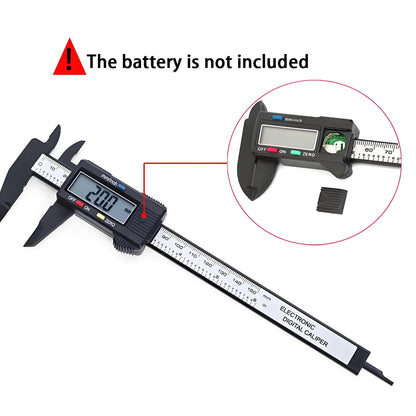 150mm 100mm Electronic Digital Caliper Dial Vernier Caliper Gauge Micrometer Measuring Tool Digital Ruler - Homevor