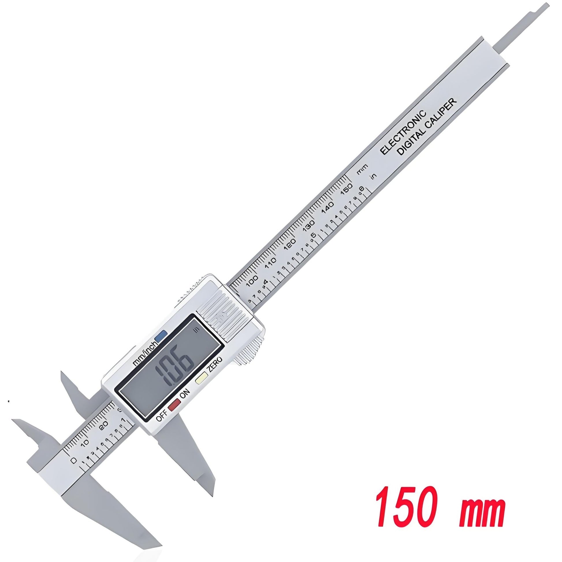 150mm 100mm Electronic Digital Caliper Dial Vernier Caliper Gauge Micrometer Measuring Tool Digital Ruler - Homevor