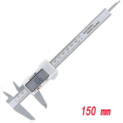150mm 100mm Electronic Digital Caliper Dial Vernier Caliper Gauge Micrometer Measuring Tool Digital Ruler - Homevor