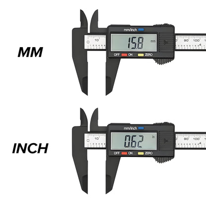 150mm 100mm Electronic Digital Caliper Dial Vernier Caliper Gauge Micrometer Measuring Tool Digital Ruler - Homevor