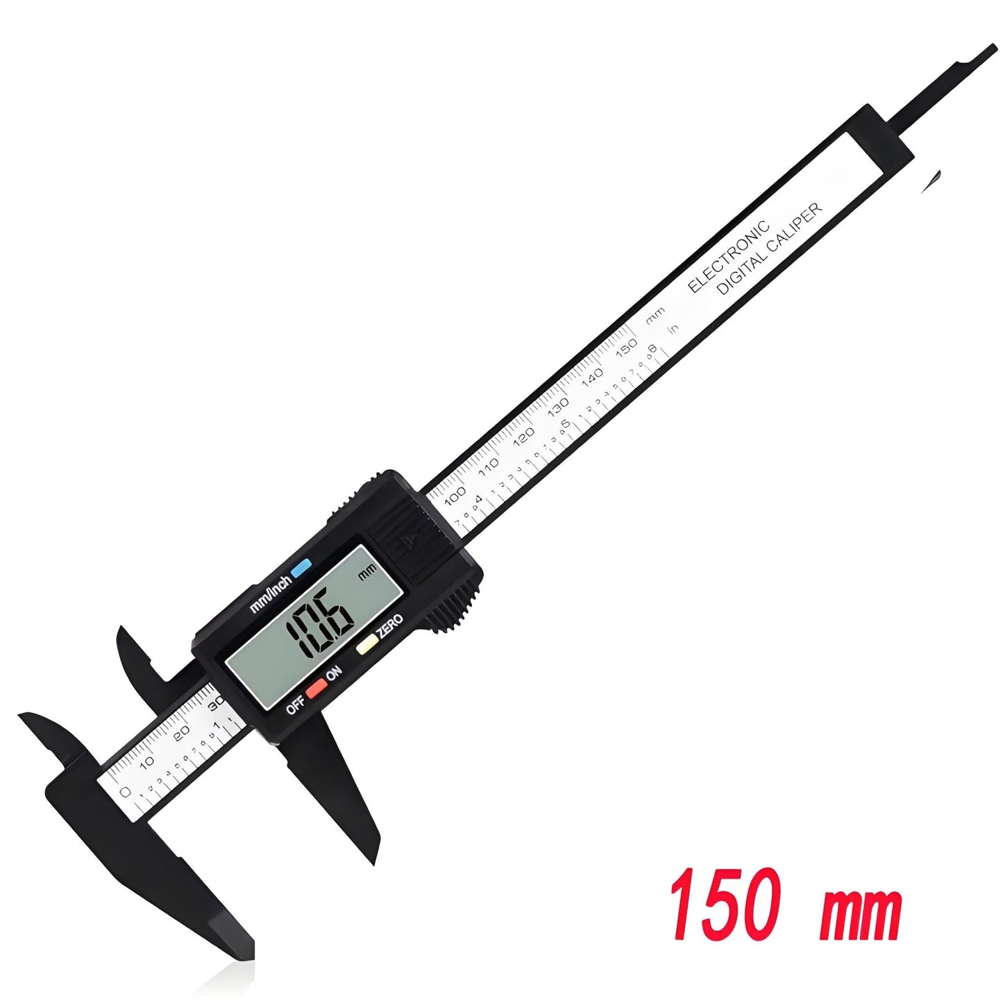 150mm 100mm Electronic Digital Caliper Dial Vernier Caliper Gauge Micrometer Measuring Tool Digital Ruler - Homevor