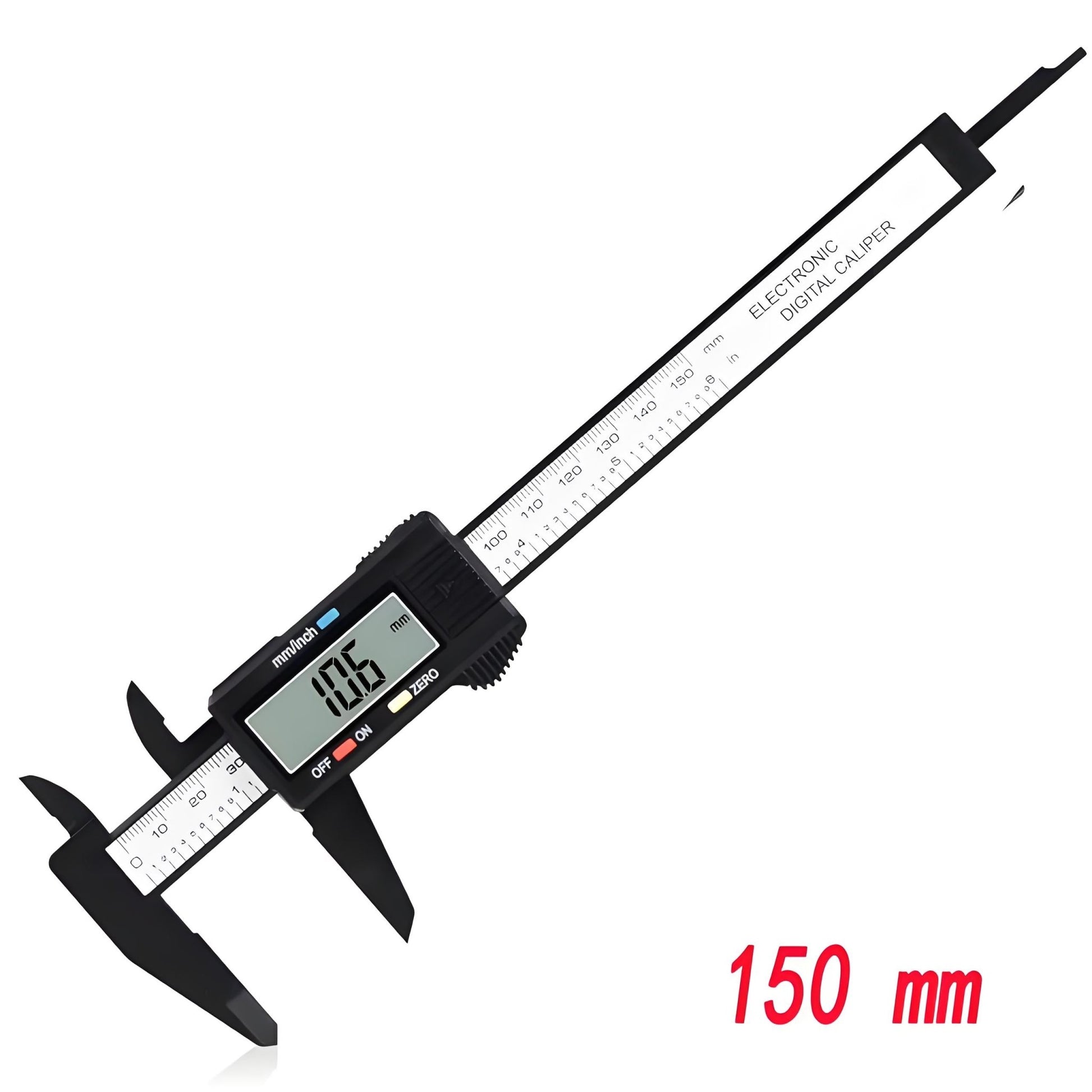 150mm 100mm Electronic Digital Caliper Dial Vernier Caliper Gauge Micrometer Measuring Tool Digital Ruler - Homevor