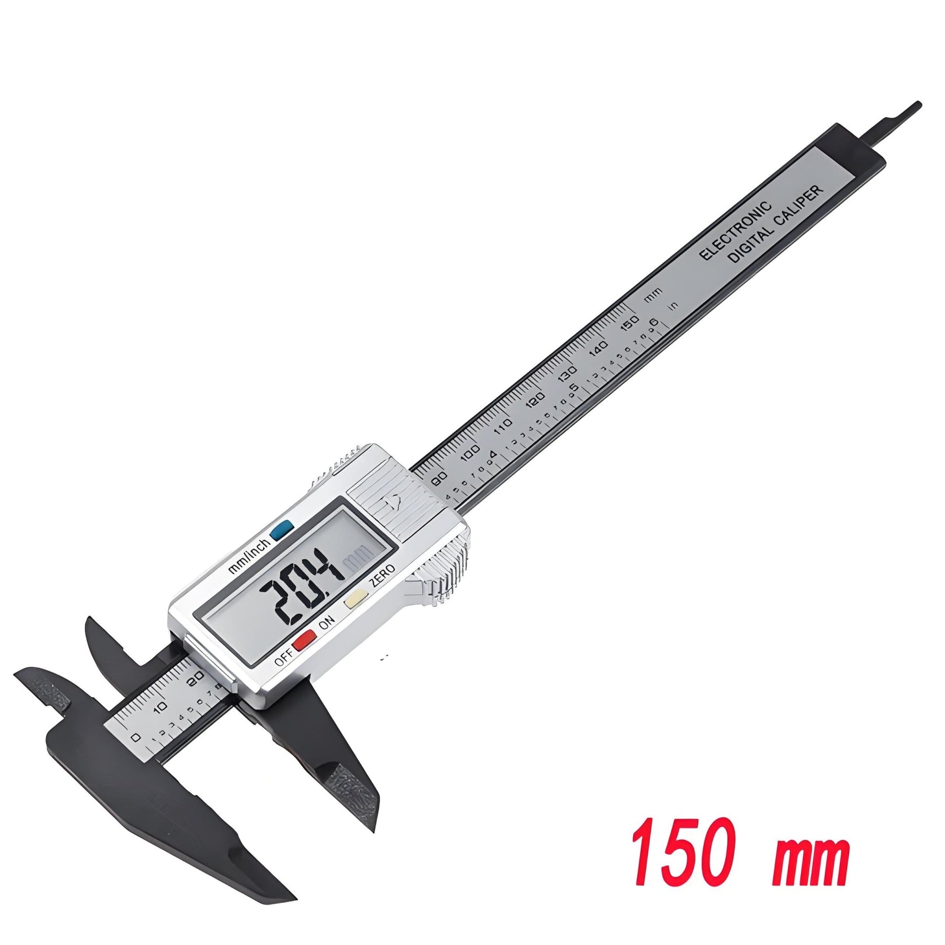 150mm 100mm Electronic Digital Caliper Dial Vernier Caliper Gauge Micrometer Measuring Tool Digital Ruler - Homevor