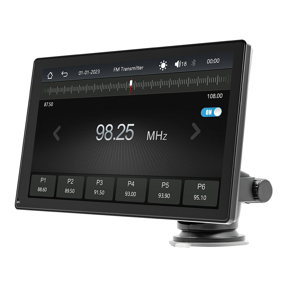 2024 Portable Wireless Carplay Screen for Car Apple Carplay & Android Auto, 9 Inch HD Touch Screen Car Stereo with 1024P Backup Camera/Bluetooth 5.0/Mirror Link/Voice Control/Aux/FM/TF Card Fits Cars - Homevor