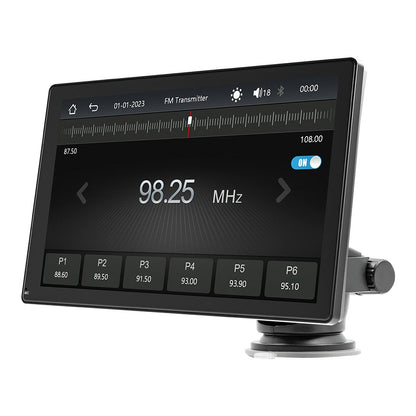 2024 Portable Wireless Carplay Screen for Car Apple Carplay & Android Auto, 9 Inch HD Touch Screen Car Stereo with 1024P Backup Camera/Bluetooth 5.0/Mirror Link/Voice Control/Aux/FM/TF Card Fits Cars - Homevor