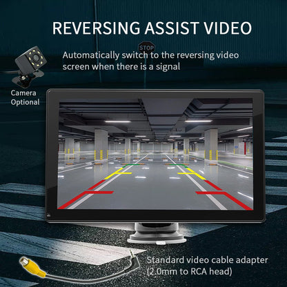 2024 Portable Wireless Carplay Screen for Car Apple Carplay & Android Auto, 9 Inch HD Touch Screen Car Stereo with 1024P Backup Camera/Bluetooth 5.0/Mirror Link/Voice Control/Aux/FM/TF Card Fits Cars - Homevor
