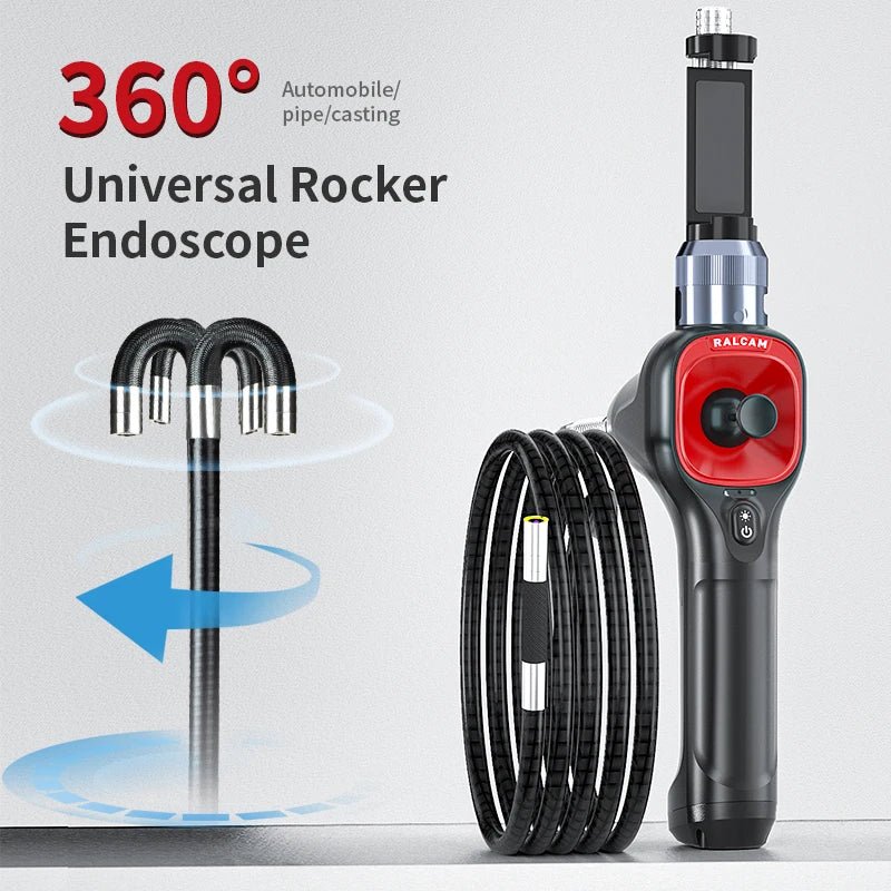 360 - degree rotating camera 4.3 - inch endoscope 6mm 1080P full high - definition endoscope industrial inspection visual probe - Homevor