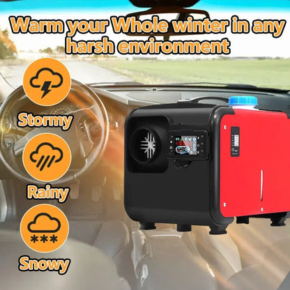 8KW Car Heater 12V/24V/ 220V 3in 1 Air Diesel Heater for Bus Auto Boats Yacht Motorhome Trucks RV Ships Air Diesel Parking Heate - Homevor