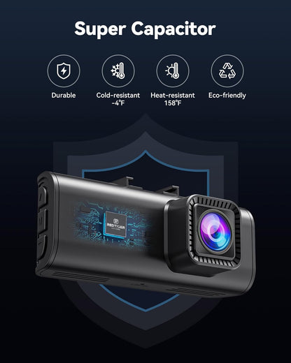 Dash Cam Front and Rear 4K+1080P