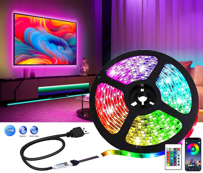 Dálkový ovladač s LED páskem s měnící se barvou RGB chytrá LED světla kompatibilní s Bluetooth 