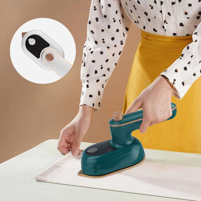 Mini Garment Steamer Steam Iron Handheld Portable Home Travelling For Clothes Ironing Wet Dry Ironing Machine - Homevor