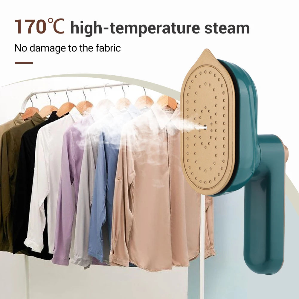 Mini Garment Steamer Steam Iron Handheld Portable Home Travelling For Clothes Ironing Wet Dry Ironing Machine - Homevor